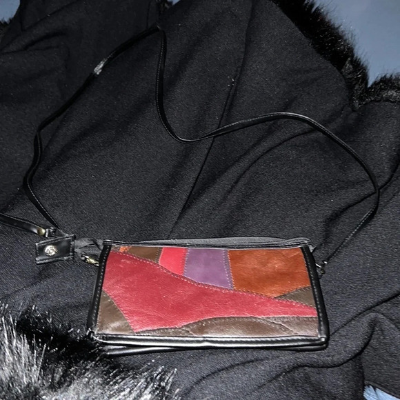 Vintage Patchwork Leather Crossbody Bag - Picture 4 of 13